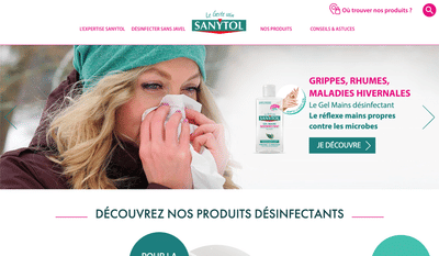 Sanytol - Site de marque - Création de site internet