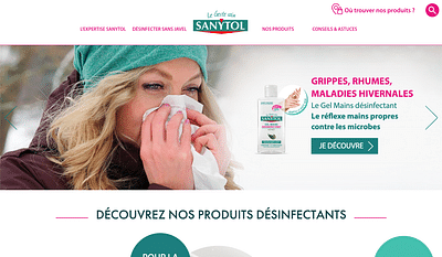 Sanytol - Site de marque - Webseitengestaltung