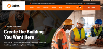 Entreprise de construction - Website Creation