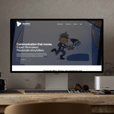 Setting the scene for Deadline Communications online. - Website Creation