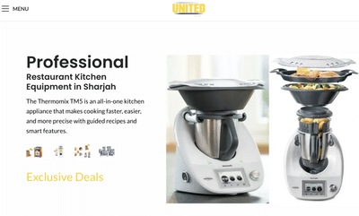 SEO for United Catering – Commercial Kitchen Equipment Supplier UAE - Digital Strategy