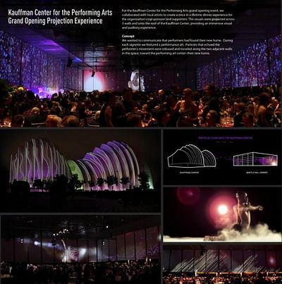 KAUFFMAN CENTER FOR THE PERFORMING ARTS GRAND OPENING PROJECTION EXPERIENCE - Werbung