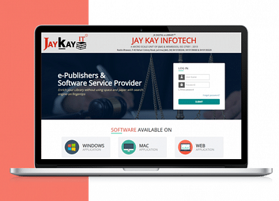 Jay Kay Infotech | Online law Library - Applicazione web