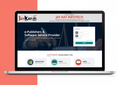 Jay Kay Infotech | Online law Library - Aplicación Web