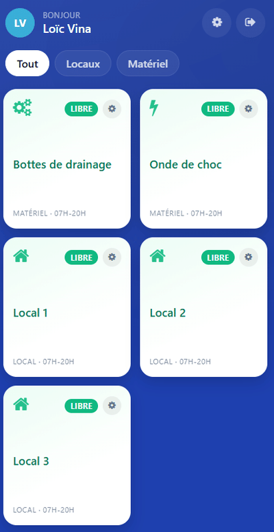 Application PWA de réservation pour cabinet de kinésithérapie - Mobile App
