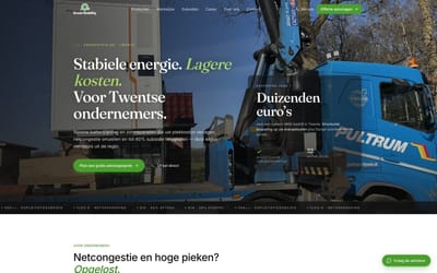 GreenStability — Complete website voor duurzaam stabilisatiebedrijf - Création de site internet