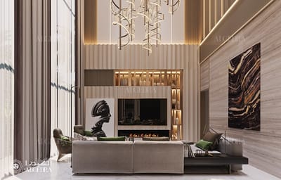 Luxury Penthouse Interior Design in Dubai - 3D