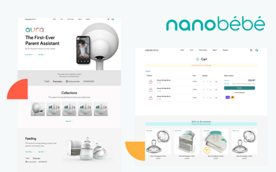 Nanobebe: From Liquid to Headless Shopify & Next.js (117% Faster Site) - Creación de Sitios Web