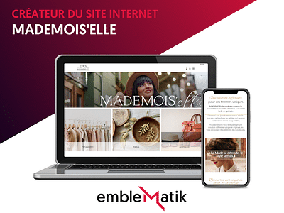 Site internet pour Mademois'elle - Création de site internet