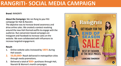 RANGRITI- SOCIAL MEDIA CAMPAIGN - Social Media