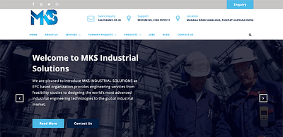 Website Design & Development for Industrial - Création de site internet
