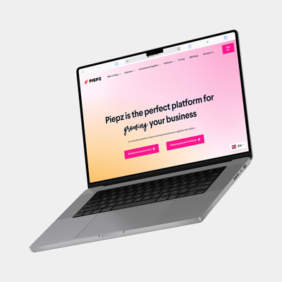 Website voor Piepz - Webseitengestaltung