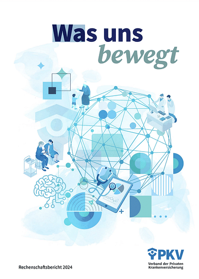 Illustration für den PKV Rechenschaftsbericht - Unternehmenskommunikation