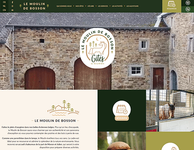 Site du Moulin de Bosson - Application web