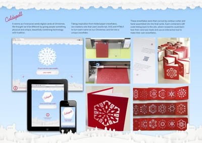 COLDSPELL CHRISTMAS CARD - Advertising