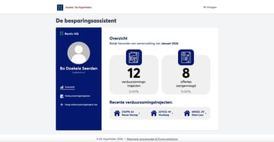 Verduurzamingstool | De Hypotheker - Web Applicatie