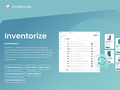 Inventorize - inventory management SaaS - Création de site internet