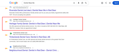 Heritage Family Dental | SEO & Google Ads Success Story - Publicité en ligne