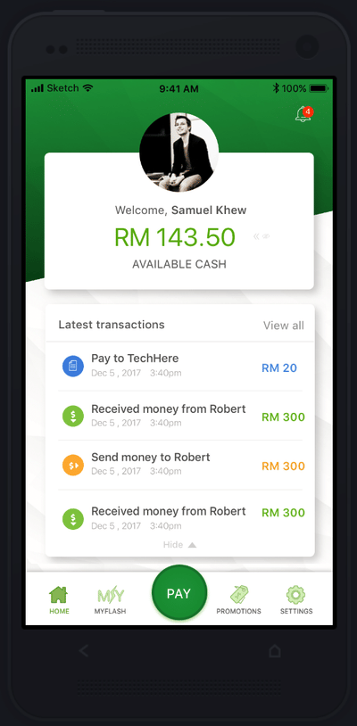 Flashcash App - Mobile App