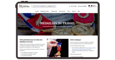 Médailles Montrin - Website Creation