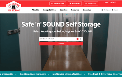 Storage WordPress Website - Website Creation