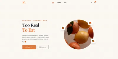 3D Desserts Website - Creación de Sitios Web