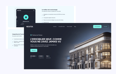 NEUF24, expert de l'immobilier neuf - Application web