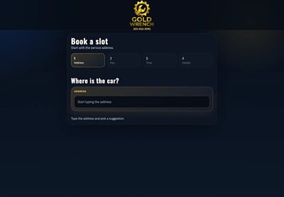 Gold Wrench: local SEO and bilingual booking website - Website Creatie