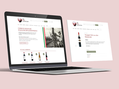 Online media voor een wijnimporteur - Website Creatie