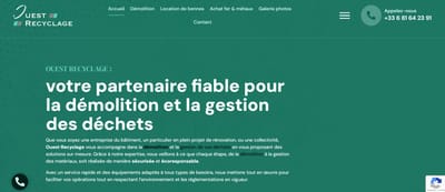 création d'un site internet pour une entreprise de démilition - Référencement naturel