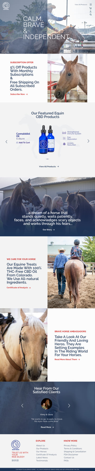 UI Designing For Horse Company - Ergonomy (UX/UI)