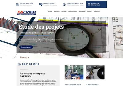Website Design & Development for SAFRIGO - Website Creation