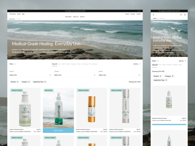 Curativa Bay: UX/UI eCommerce Redesign - E-commerce