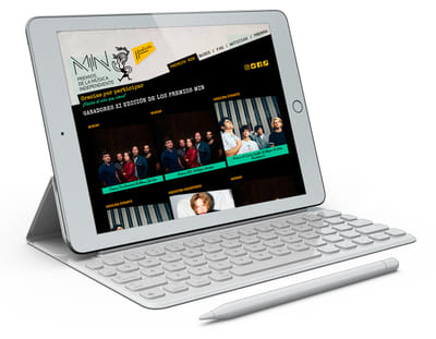 Premios MIN - Website Creation