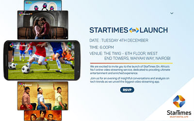 StarTimes On Launch - Publicité