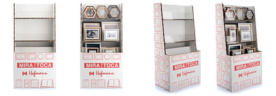 Diseño de expositor/box para productos Hofmann - Diseño Gráfico