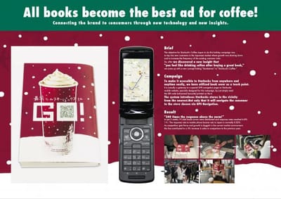 STARBUCKS BOOK COVER - Advertising