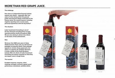 MORE THAN RED GRAPE JUICE - Advertising