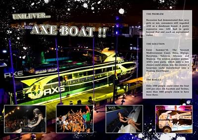 AXE BOAT - Publicidad