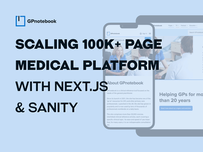 Scaling 100K+ Page Medical Platform with Next.js - Application mobile
