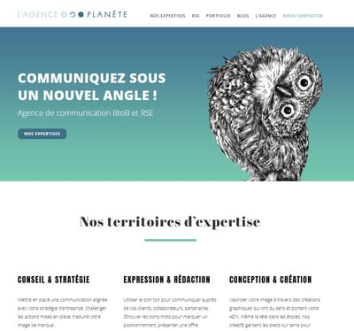 L'agence Planète - Création de site internet