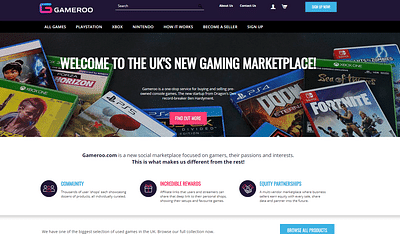 Gameroo Multi-Vendor eCommerce Site - E-Commerce