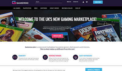 Gameroo Multi-Vendor eCommerce Site - E-commerce