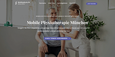 Site Internet : Mobile Phyisio - Webseitengestaltung