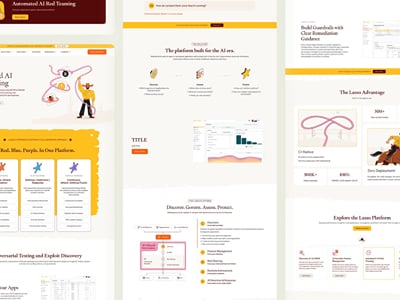 Lasso: AI security website and brand - Ergonomy (UX/UI)