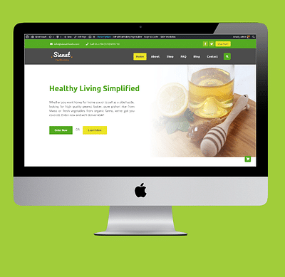 eCommerce Website for Sianat Foods - Creazione di siti web