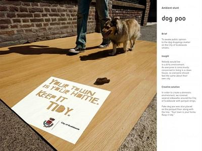 ambient stunt “Dog poo” 2 - Advertising
