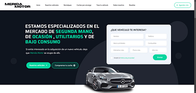Mérida Motor - Concesionario y taller de vehículos - Creación de Sitios Web