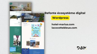 Hôtel Le Marius & La Cocotte Bleue - Refonte de l'écosystème digital - Ontwerp