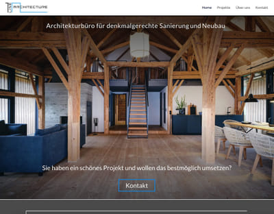 1-Line Architecture – Portfolio-Website für Architekturbüro München - Création de site internet